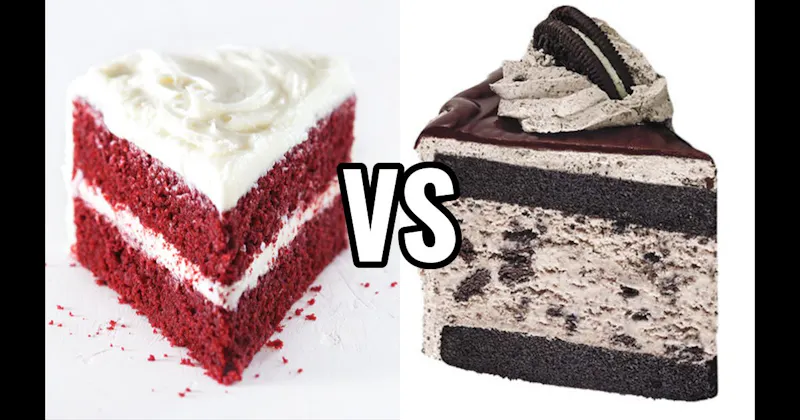 Cookies & Cream Cake vs. Red Velvet Cake