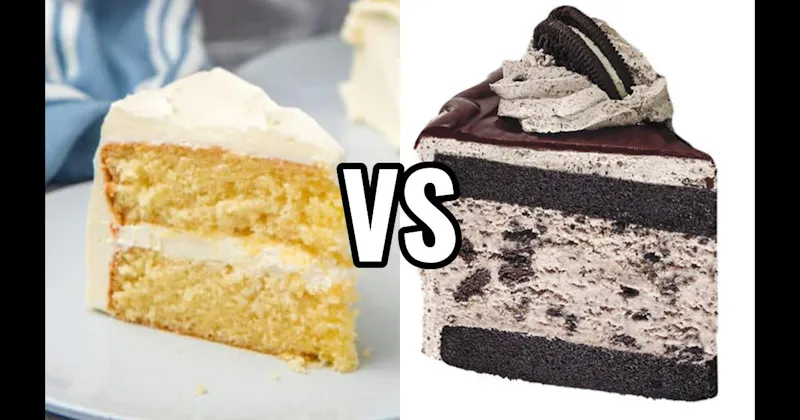Cookies & Cream Cake vs. Vanilla Cake