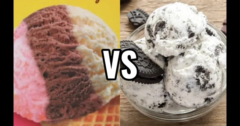 Cookies & Cream Ice Cream vs. Neapolitan Ice Cream