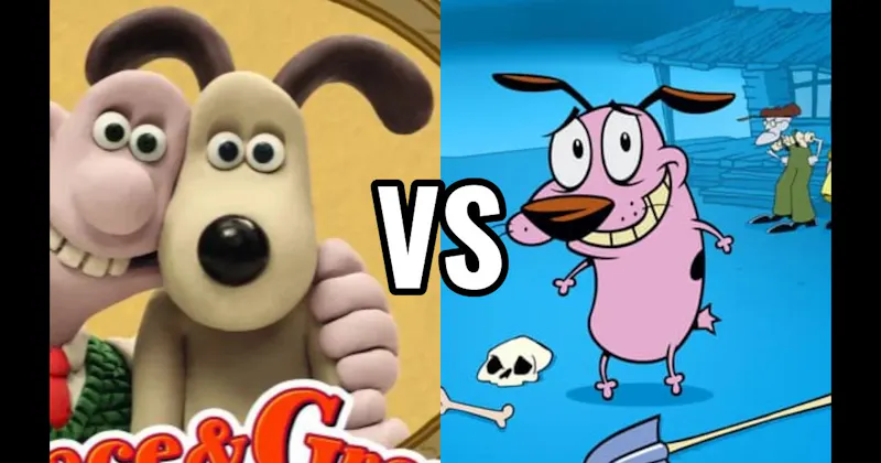 Courage (Courage the Cowardly Dog) vs. Gromit (Wallace & Gromit)