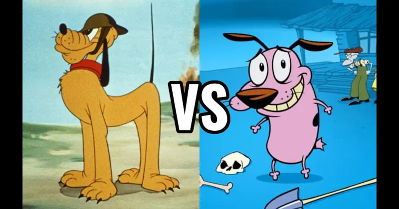 Courage (Courage the Cowardly Dog) vs. Pluto (Disney)