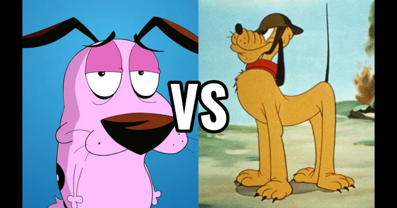 Courage the Cowardly Dog vs. Pluto (Disney)