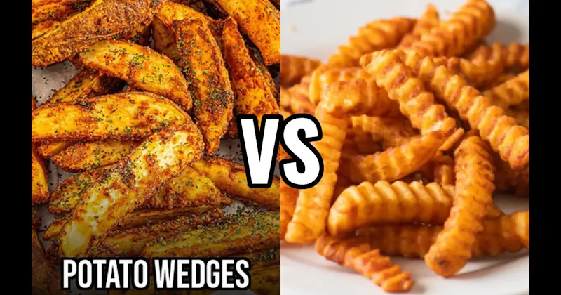 Crinkle-Cut Fries vs. Potato Wedges