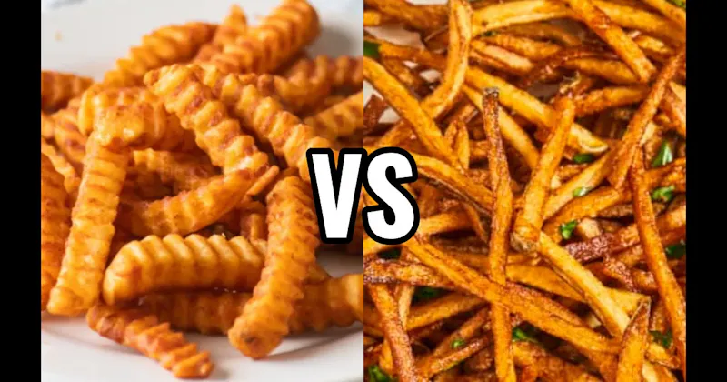 Crinkle-Cut Fries vs. Shoestring Fries