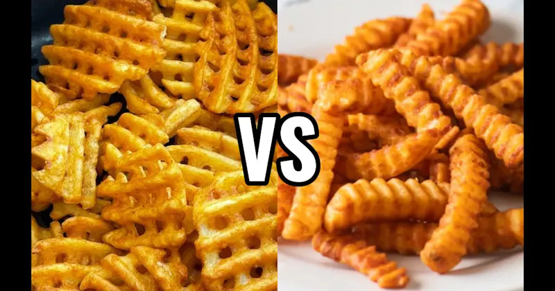 Crinkle-Cut Fries vs. Waffle Fries