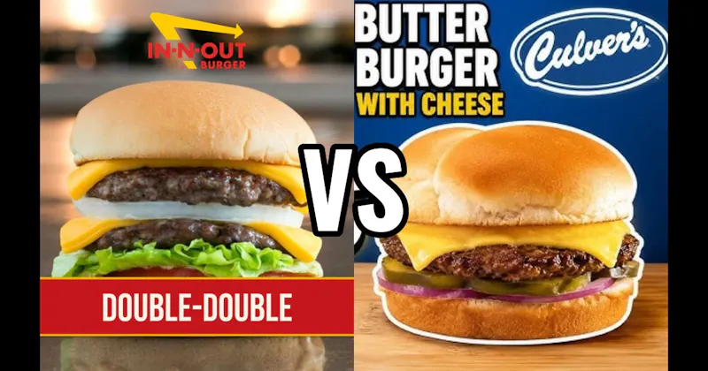 Culver’s ButterBurger Cheese vs. In-N-Out Double-Double