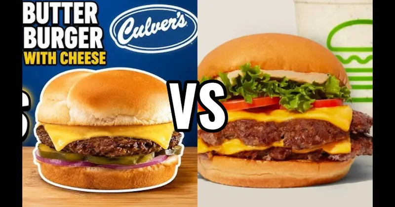 Culver’s ButterBurger Cheese vs. Shake Shack ShackBurger