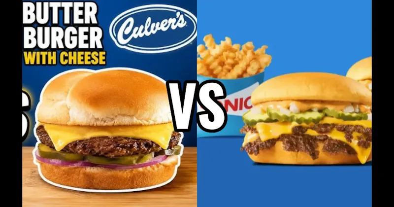 Culver’s ButterBurger Cheese vs. Sonic Drive-In SONIC Cheeseburger