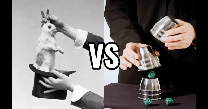 Cups and Balls vs. Rabbit in a Hat