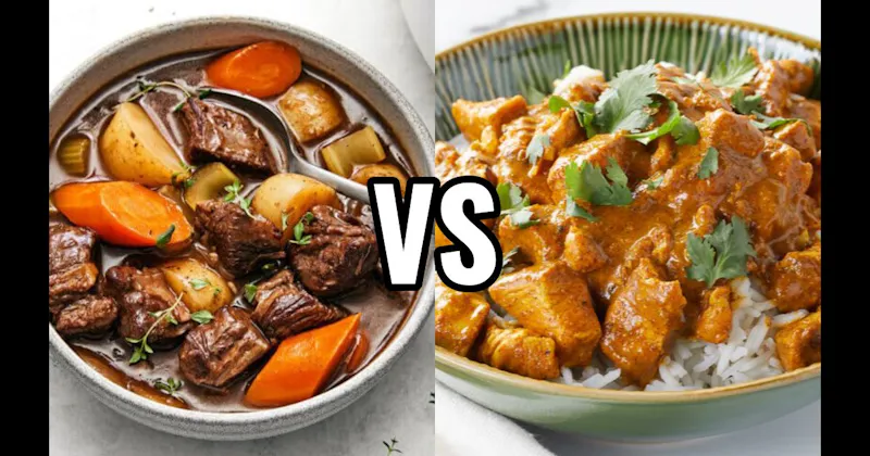 Curry (Indian or Thai) vs. Pot Roast / Beef Stew