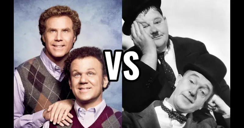 Dale & Brennan (Step Brothers) vs. Laurel & Hardy