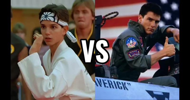 Daniel LaRusso (Karate Kid) vs. Maverick (Top Gun)