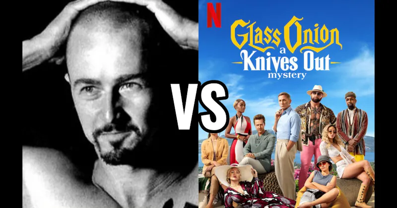 Derek Vinyard in 'American History X' vs. Miles Bron in 'Glass Onion'