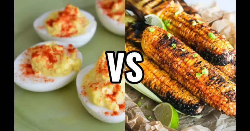 Deviled Eggs vs. Grilled Corn on the Cob
