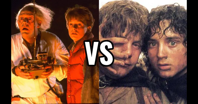 Doc & Marty (Back to the Future) vs. Frodo Baggins & Samwise Gamgee (Lord of the Rings)