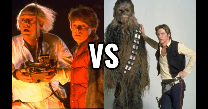 Doc & Marty (Back to the Future) vs. Han Solo & Chewbacca (Star Wars)