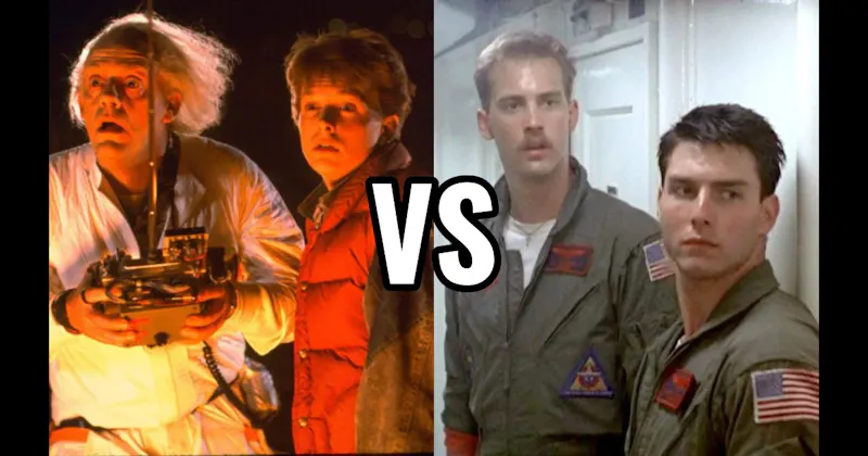 Doc & Marty (Back to the Future) vs. Maverick & Goose (Top Gun)