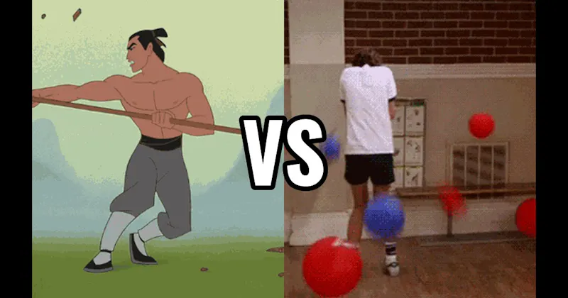 Dodgeball (Training) vs. Mulan (Training)