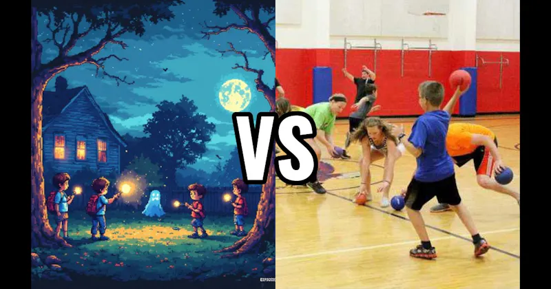 Dodgeball vs. Ghost in the Graveyard