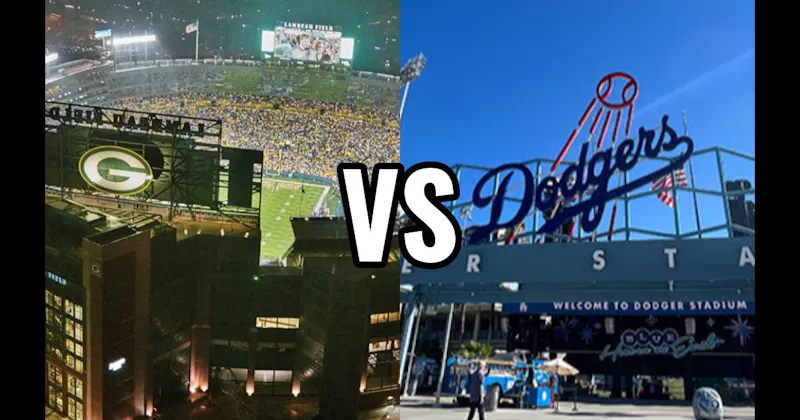 Dodger Stadium vs. Lambeau Field
