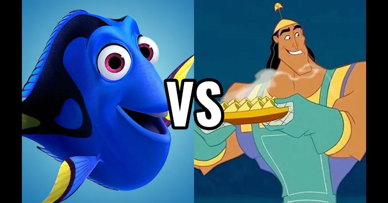 Dory (Finding Nemo) vs. Kronk (Emperor’s New Groove)