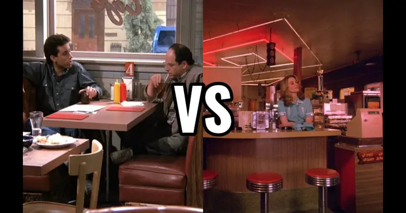 Double R Diner (Twin Peaks) vs. Monk’s Café (Seinfeld)