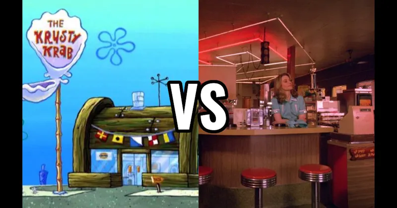 Double R Diner (Twin Peaks) vs. The Krusty Krab (SpongeBob SquarePants)