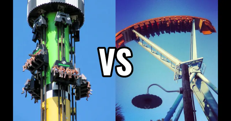 Drop Tower vs. Pirate Ship