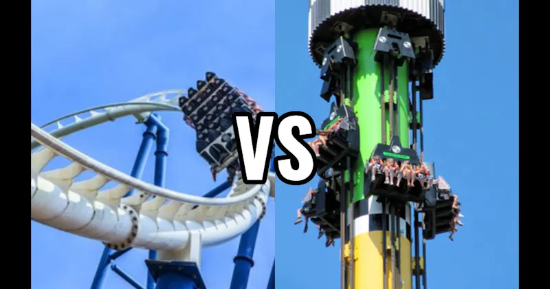 Drop Tower vs. Steel Roller Coaster