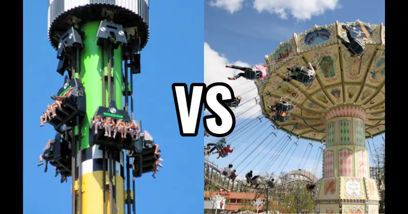 Drop Tower vs. Swing Ride