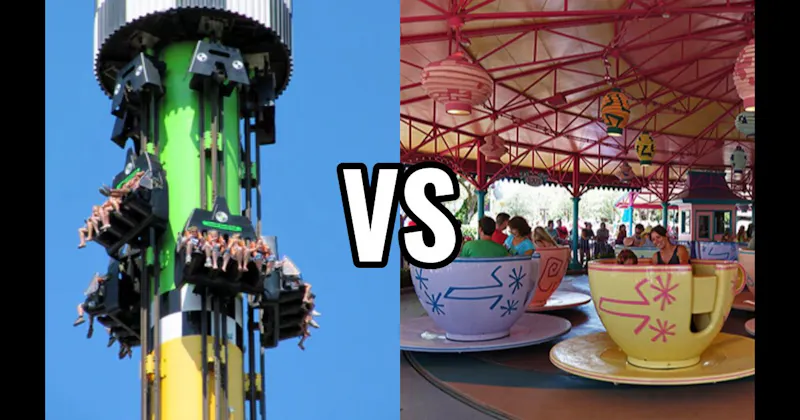 Drop Tower vs. Tea Cups