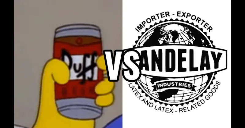 Duff Beer (Simpsons) vs. Vandelay Industries (Seinfeld)