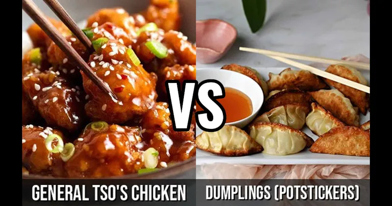 Dumplings vs. General Tso's Chicken