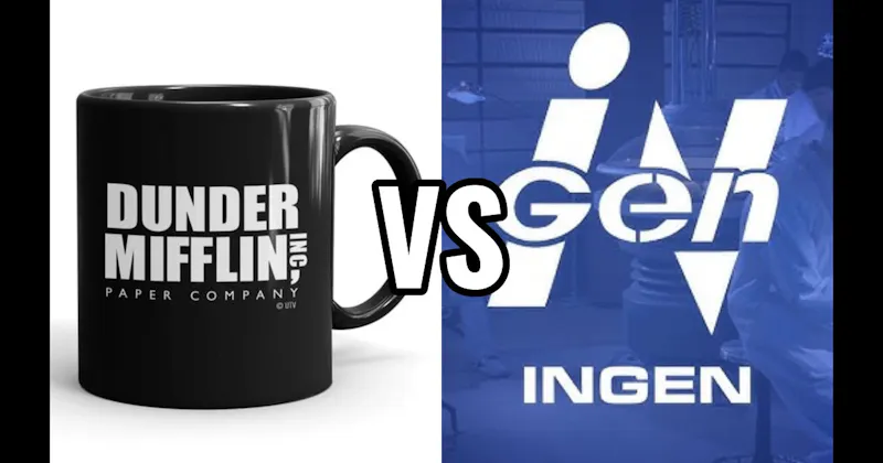 Dunder Mifflin (The Office) vs. InGen (Jurassic Park)