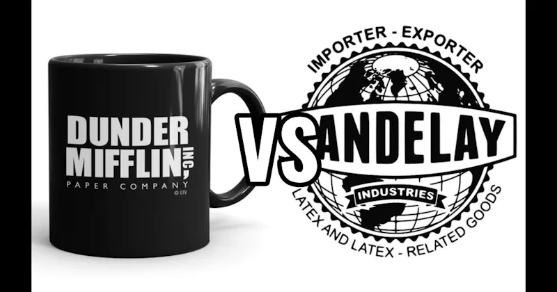 Dunder Mifflin (The Office) vs. Vandelay Industries (Seinfeld)