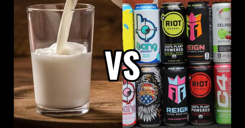 Energy Drink vs. Milk
