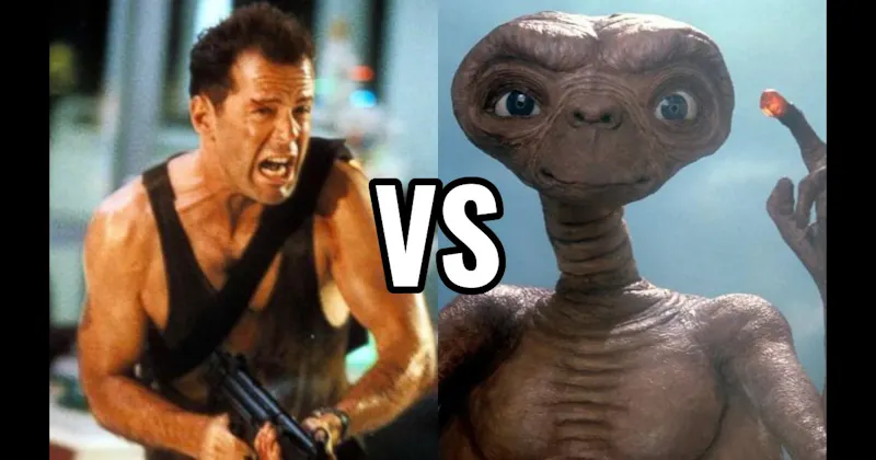 E.T. vs. John McClane (Die Hard)
