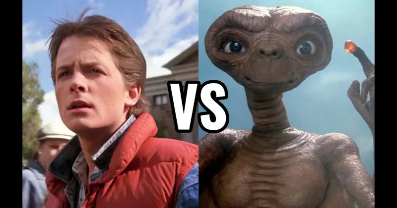 E.T. vs. Marty McFly (Back to the Future)