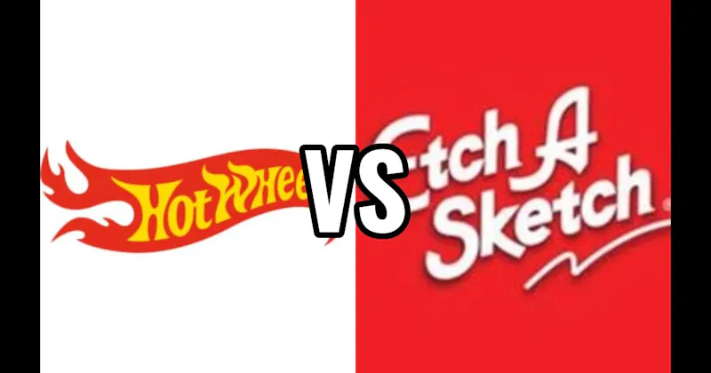 Etch A Sketch vs. Hot Wheels
