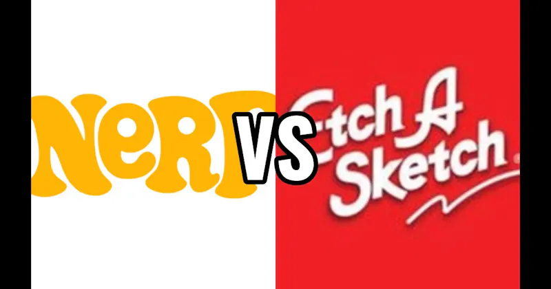Etch A Sketch vs. Nerf