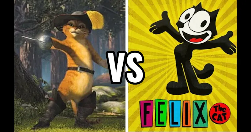 Felix the Cat vs. Puss in Boots (Shrek)