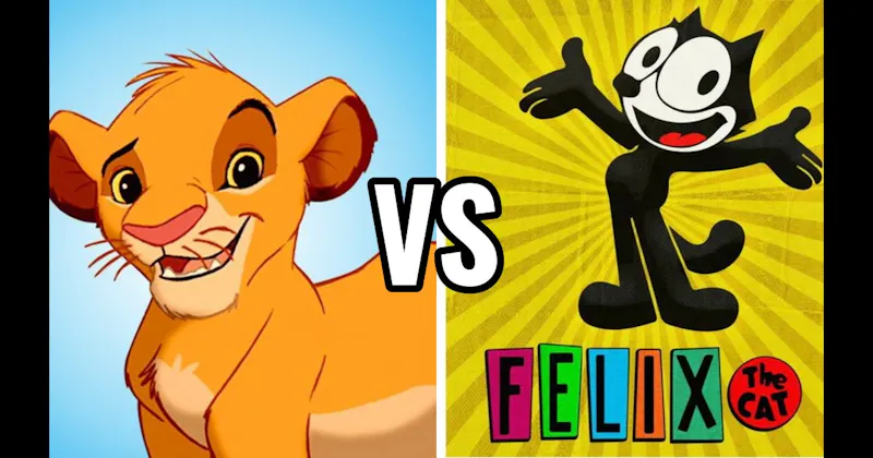 Felix the Cat vs. Simba (Lion King)