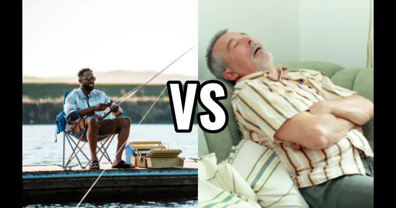 Fishing vs. Napping on the Couch with the TV On