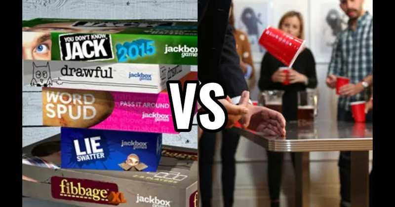 Flip Cup vs. Jackbox Games