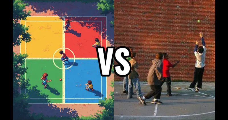 Four Square vs. Wall Ball