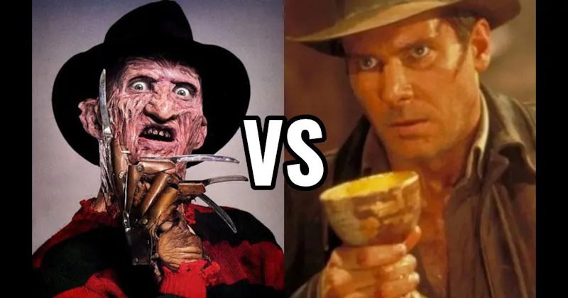 Freddy Krueger (A Nightmare on Elm Street) vs. Indiana Jones