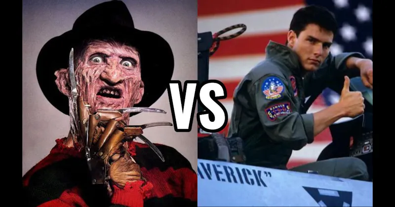Freddy Krueger (A Nightmare on Elm Street) vs. Maverick (Top Gun)