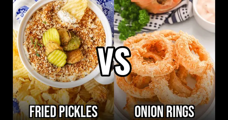 Fried Pickles vs. Onion Rings