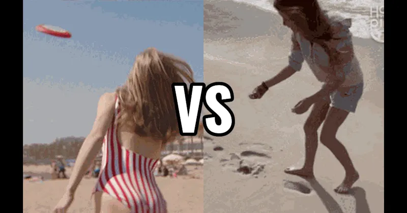 Frisbee vs. Hunt for Seashells