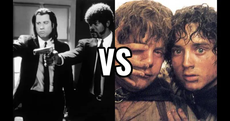 Frodo Baggins & Samwise Gamgee (Lord of the Rings) vs. Jules Winnfield & Vincent Vega (Pulp Fiction)